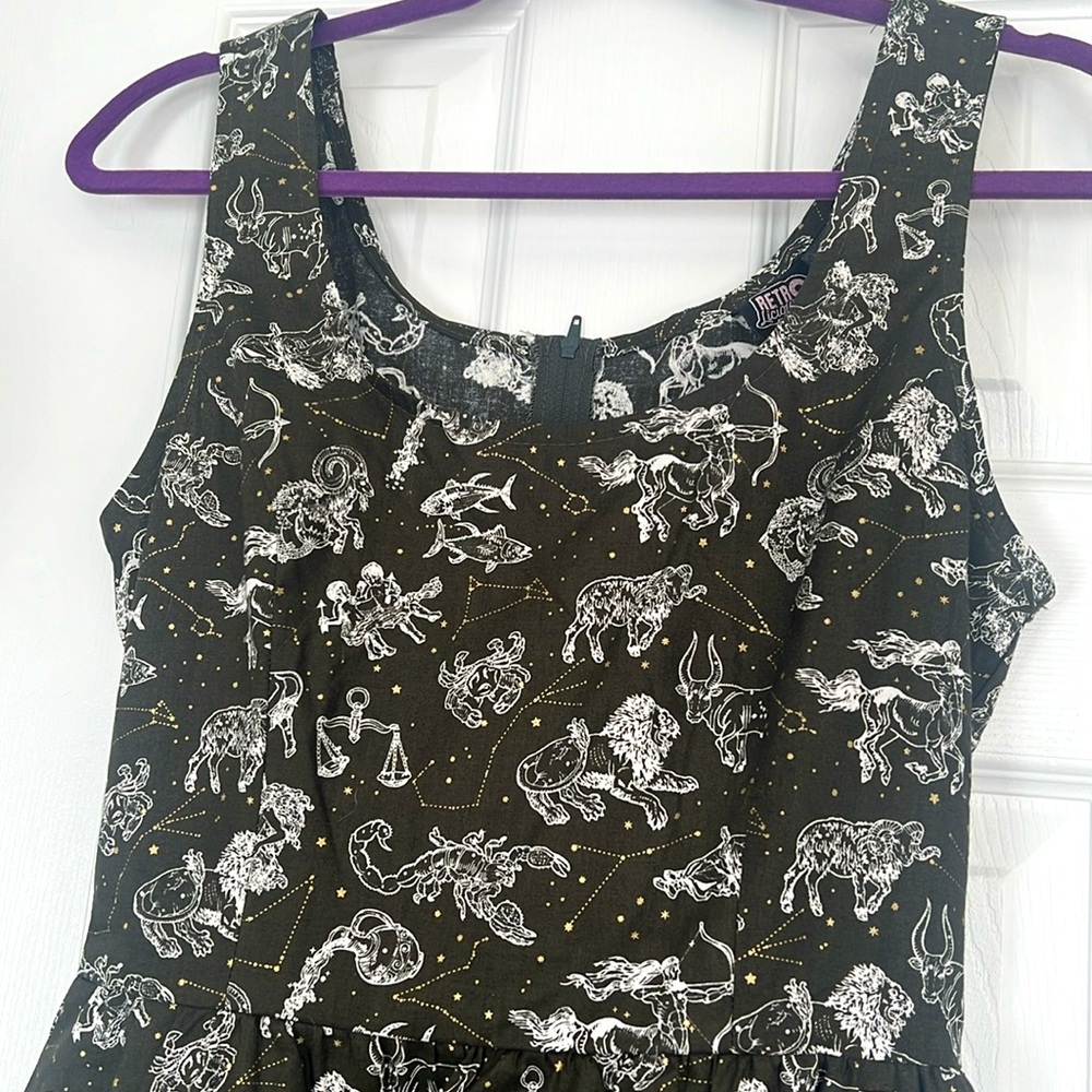 Retrolicious Star Signs Constellation Dress NWOT